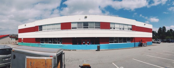 The finished mural will feature sharks, salmon, otters and dolphins. © Sophie Young