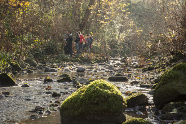 Volunteers work hard to help rehabilitate Still Creek in Vancouver, BC © Mychaylo Prystupa