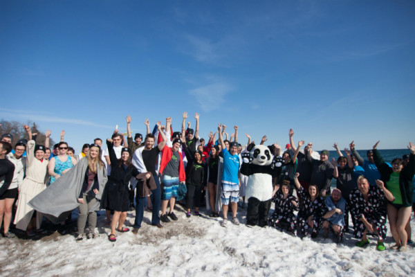 Polar Dip Fun!  © WWF-Canada 