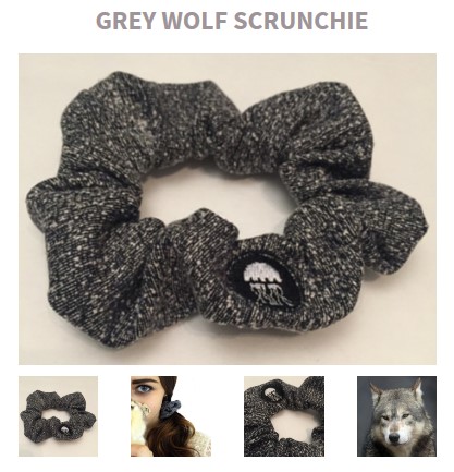 wolf srunchie