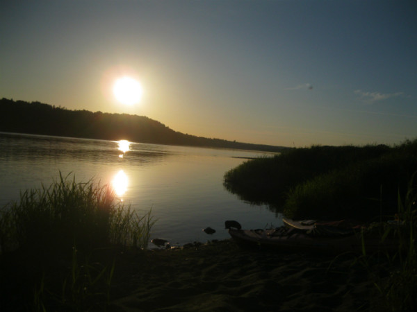 Sunset over the St. John River near Hartland