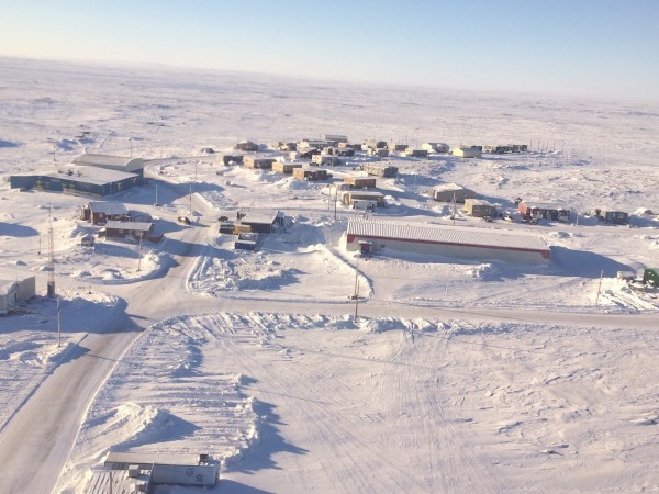 Aerial view of Chesterfield Inlet, NU. © Rachel Theoret-Gosselin