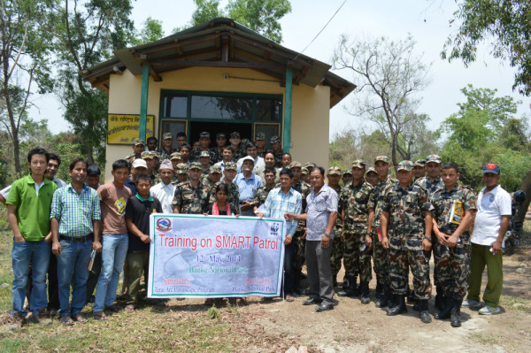 Training park rangers in Banke National Park