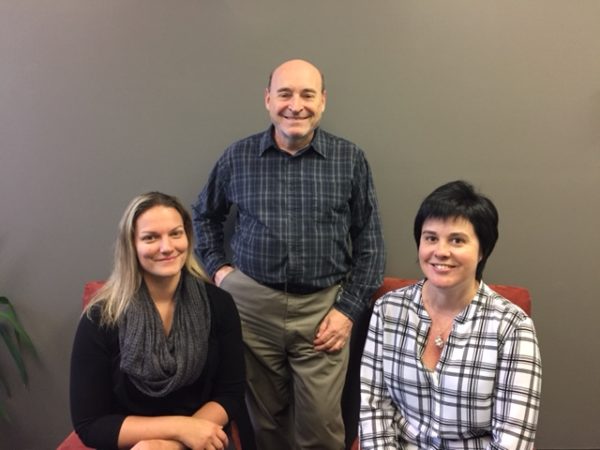 Québec City green team from left to right: Anne-Sophie Bergeron, Réjean Paradis and Linda Hallé.