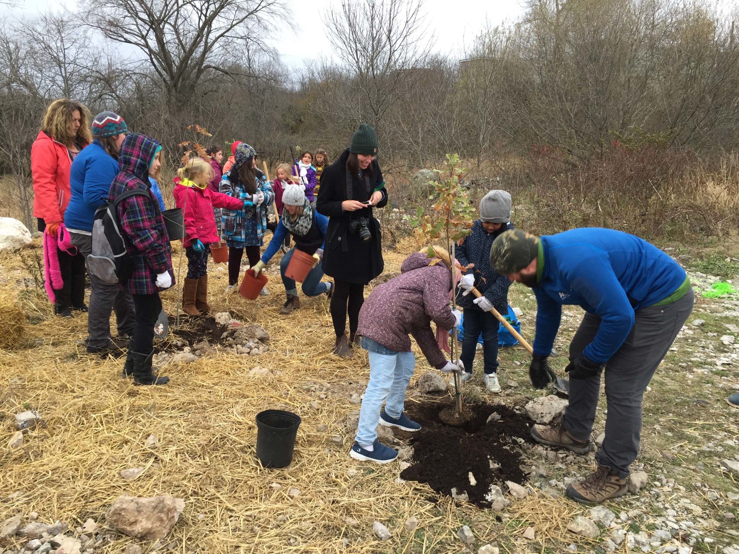 New Brunswick Community members learning about watersheds