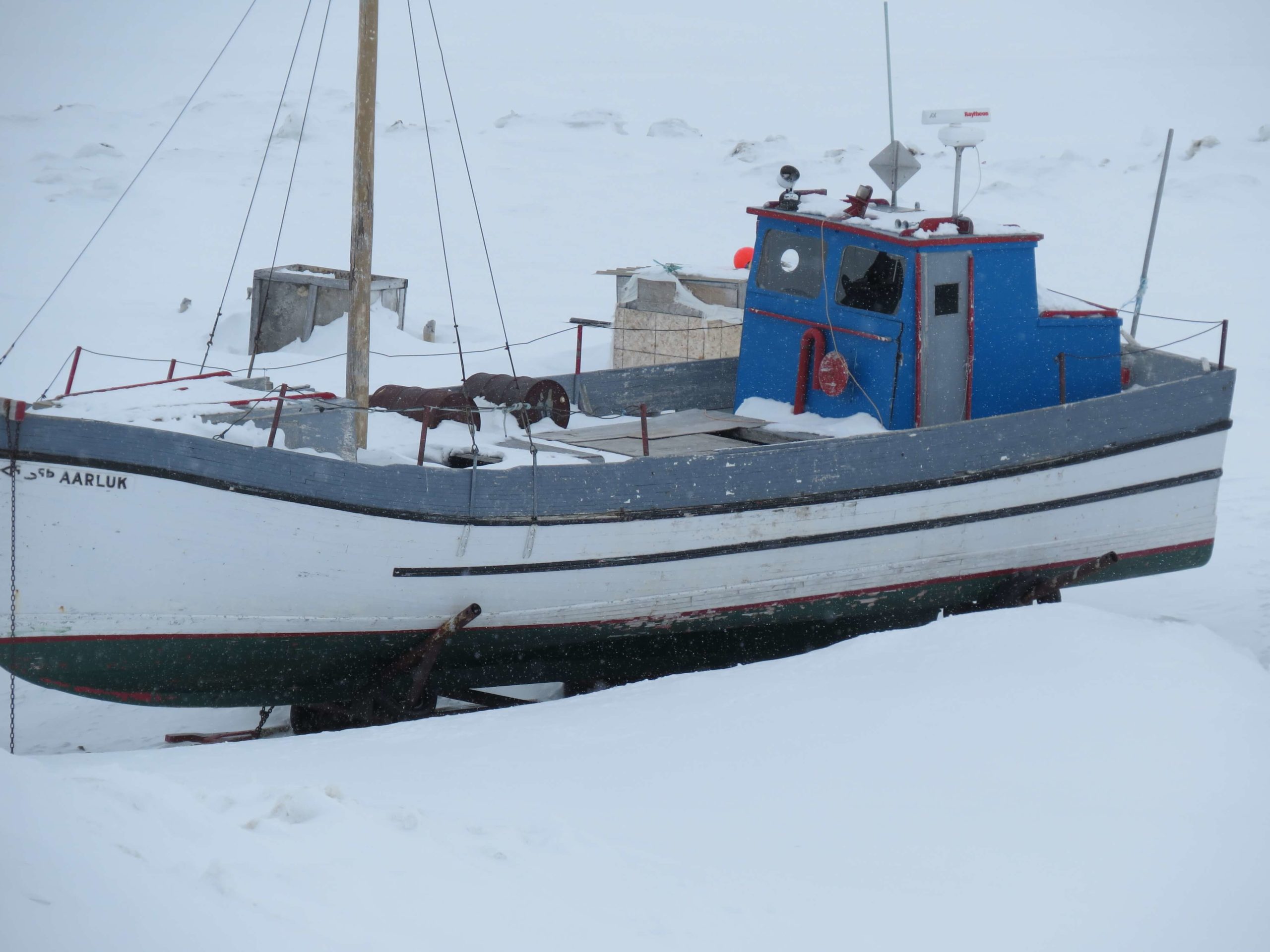 boat on ice