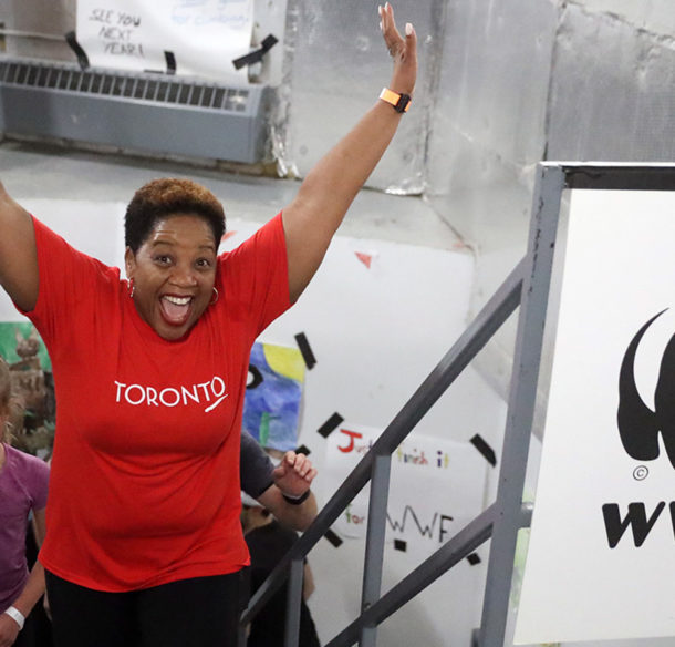 CN Tower Climb participant, Toronto