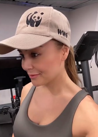 Melissa Grelo training for the virtual CN Tower Climb