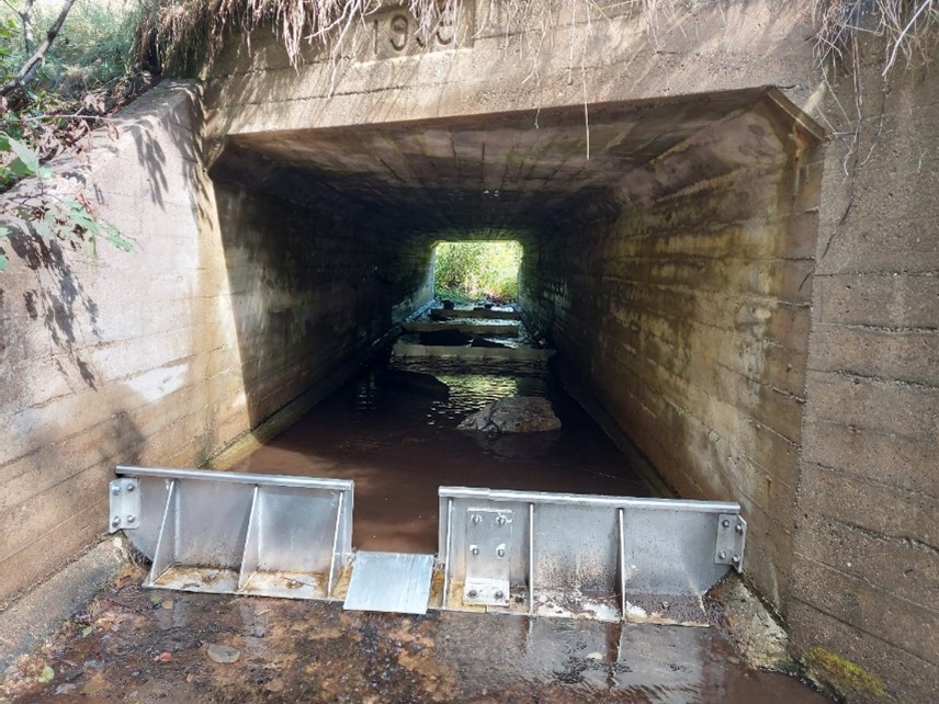 One of the fish ladders installed this summer by the Nashwaak Watershed Association Inc to help fish cross instream barriers. 