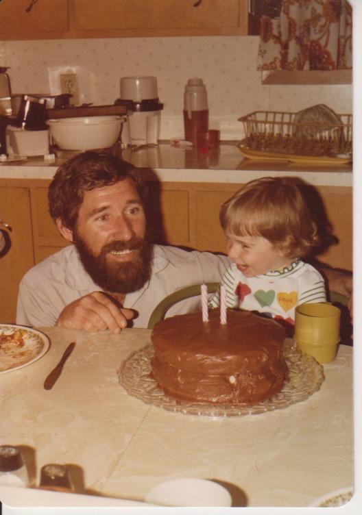 Two-year old Carleon Hardie with her dad, Dundas, Ont.