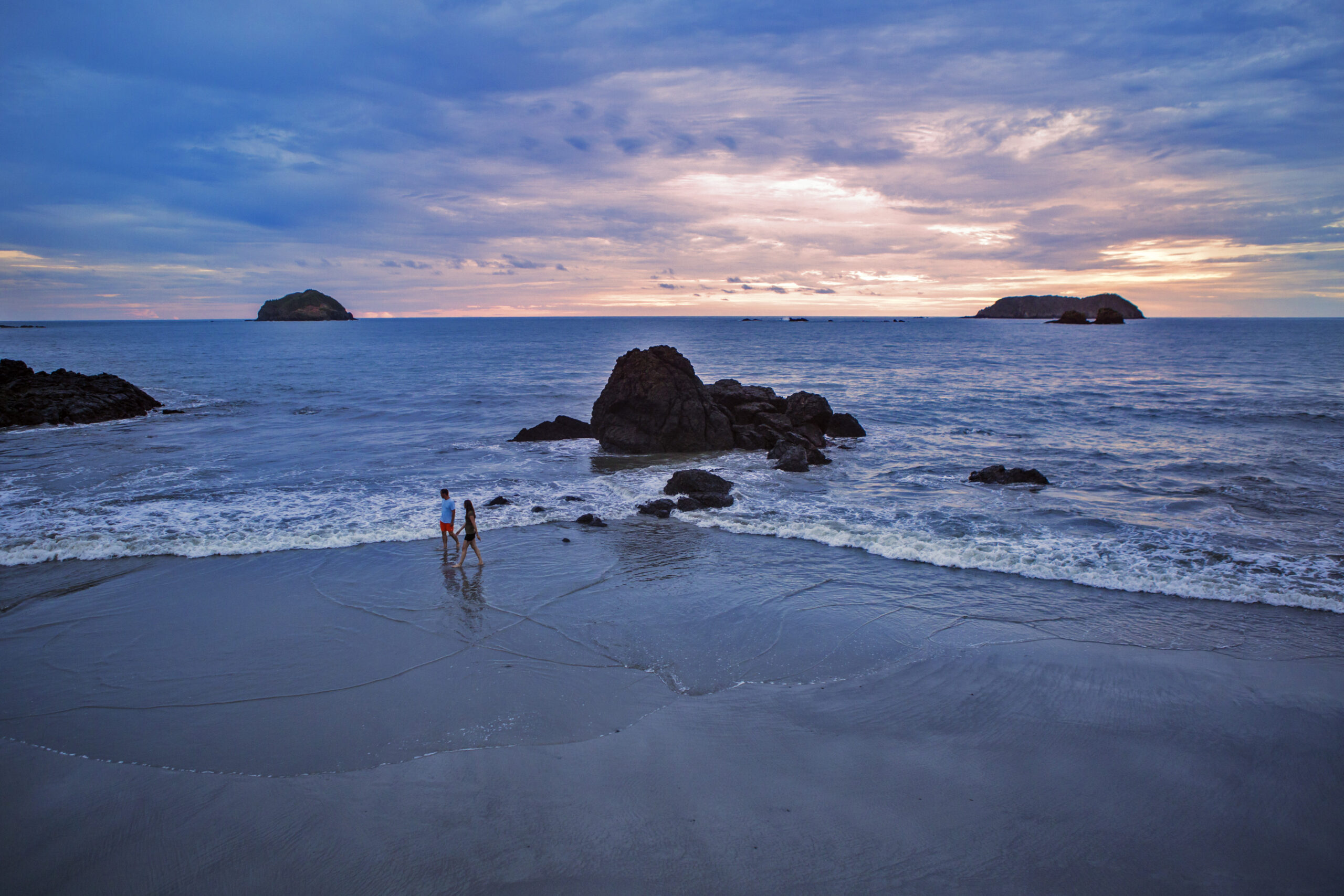 Costa Rica  Beach Sunset Couple